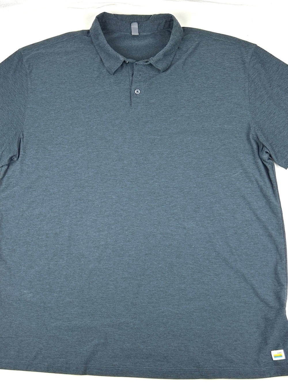 Vuori Strato Tech Performance Polo Shirt Mens V188 Short Sleeve Gray Size 2XL